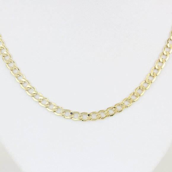 14KYG 20inch Curb Link Necklace Chain